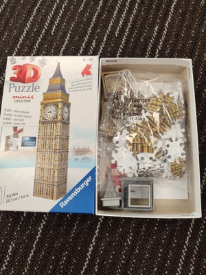 3 D Puzzle Big Ben neu und Keltis Spiel Kosmos  Bild 2