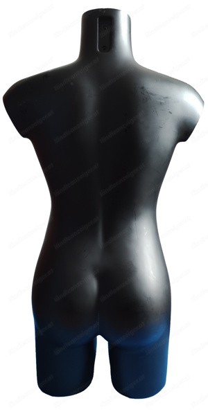 Schaufensterpuppe Torso Schwangere schwarz lebensgroß  Bild 3