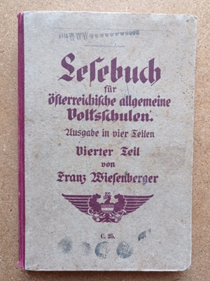 Lesebuch für österreichische allgemeine Volksschulen - vierter Teil - Franz Wiesenberger 1924