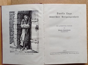 Dunkle Tage deutscher Vergangenheit - Franz Hausmann - 1927 - antik Bild 2