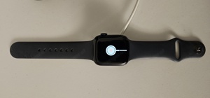  Apple Watch Series 7  41 mm. Aluminium Sportarmband Schwarz Bild 3