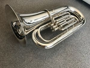 B Tuba Yamaha  YBB 201 Versilbert