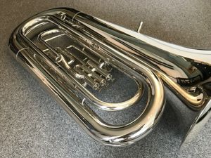 B Tuba Yamaha  YBB 201 Versilbert Bild 10