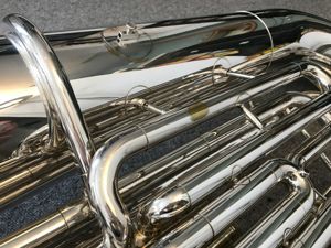 B Tuba Yamaha  YBB 201 Versilbert Bild 6