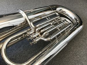 B Tuba Yamaha  YBB 201 Versilbert Bild 5