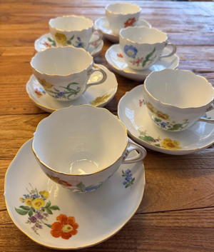 Meissen Mokka Tassen Set