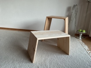 Hocker, Massivholz Bild 2