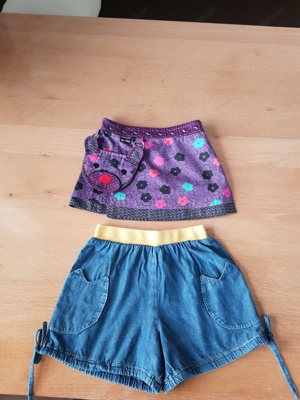 1 Mädchenshorts und 1 Minirock Gr. 116 im Paket, neuwertig