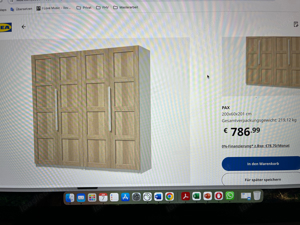 Ikea Kleiderschrank Pax 200x201x60 Bild 5