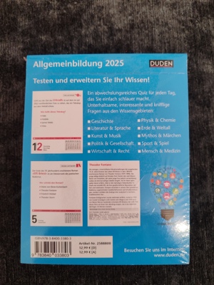 Duden Wissen und Quizzen original verpackt  Bild 2