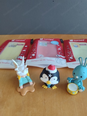 Tonies Figuren Pinguin, Christkind und Kikaninchen  Bild 4