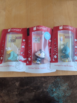 Tonies Figuren Pinguin, Christkind und Kikaninchen  Bild 3