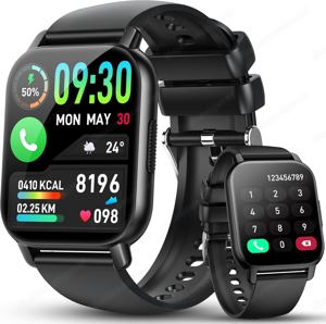 WeurGhy Y6 Smartwatch Fitnesstracker 1.85'' Zoll, 112+ Sportmodi, IP68 Wasserdicht, Originalverpackt