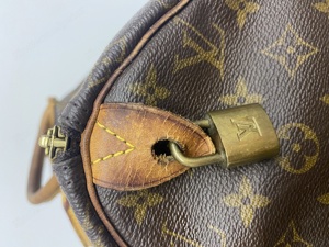 Louis Vuitton Speedy 40 Monogram Canvas 40 x 30 x 20 cm, mit Schloss Nr. 306 ohne! Schlüssel Bild 9