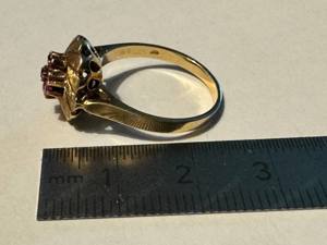 Rubin Ring 585 14K Gelb Gold Bild 2