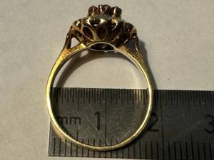 Rubin Ring 585 14K Gelb Gold Bild 3