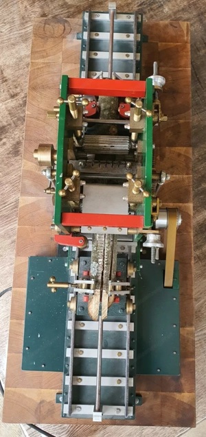 Dampfmaschine, Gattersäge, Sägewerk,Modellbau Bild 3