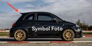 Zubehör Teil Dachspoiler (kein original) für Fiat 500 ab 2008+ und Abarth, Spoiler Dachspoiler Bild 2