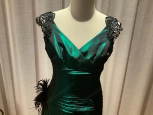 Abendkleid Ballkleid Lang,Grün,Größe 40 Bild 2