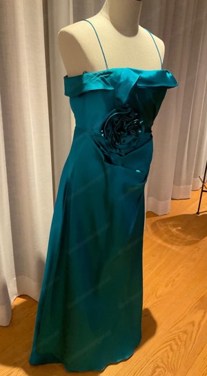 Abendkleid Ballkleid Talbot Runhof Lang, Größe 40, Türkis 