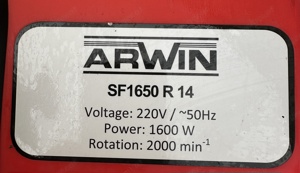 neue Schneefräse Arwin 1600W Elektro Bild 2