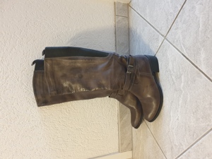 Stiefel f. Damen, Gr. 38, Leder