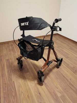 Rollator Dietz Taima M mit Rückengurt.