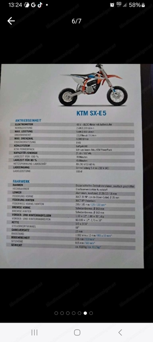 kinder cross ktm sx 5e  Bild 5