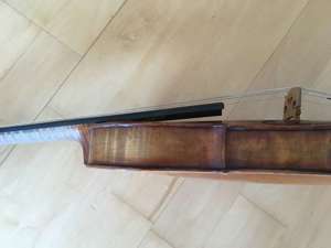 4 4 Geige bzw. Violine (Böhmen 1925-1930) incl. Geigenbogen und Zubehör Bild 9