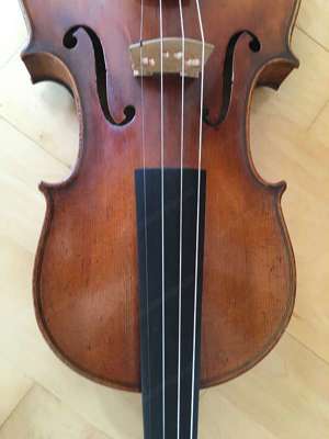 4 4 Geige bzw. Violine (Böhmen 1925-1930) incl. Geigenbogen und Zubehör Bild 4