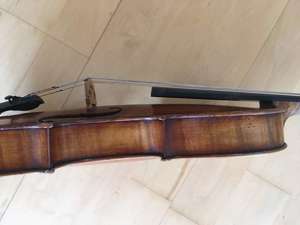 4 4 Geige bzw. Violine (Böhmen 1925-1930) incl. Geigenbogen und Zubehör Bild 5