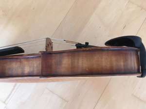 4 4 Geige bzw. Violine (Böhmen 1925-1930) incl. Geigenbogen und Zubehör Bild 8