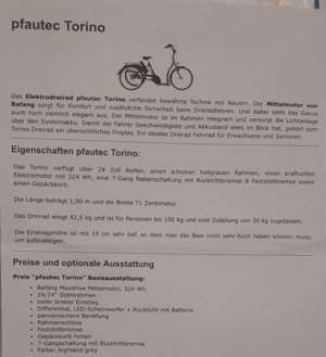 Dreirad, Elektro, Neu, Pfautec Bild 2