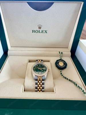 Rolex Datejust 31 Green Dial Women's Watch 178383 Bild 4