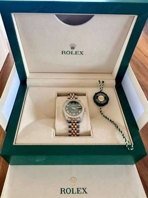 Rolex Datejust 31 Green Dial Women's Watch 178383 Bild 6