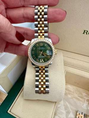 Rolex Datejust 31 Green Dial Women's Watch 178383 Bild 2