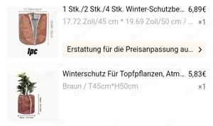 Pflanzenwinterschutzhülle zu VERSCHENKEN  Bild 2