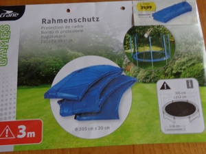 Rahmenschutz für Trampolin ,Durchmesser 305 cm x30 cm ---war nur drei Monate in Verwendung