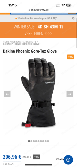 Ski Handschuhe Gore Tex Dakine Phoenix