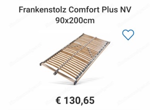 2 Lattenrost Orginalverpackt 90 200 Frankenstolz Comfort Plus  Bild 1