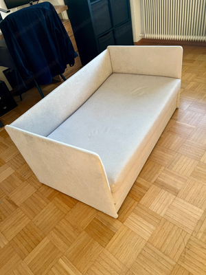 Bodensofa mit Schlaffunktion Grau 115x64x53 cm Grau Bild 5