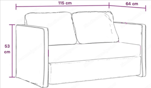 Bodensofa mit Schlaffunktion Grau 115x64x53 cm Grau Bild 3