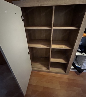 Kommode Schrank in weiß und eiche farbe Bild 2