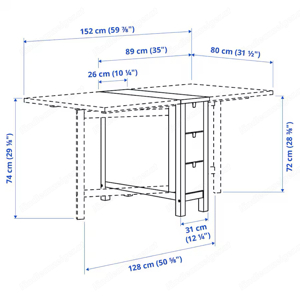 Klapptisch der Marke Norden (IKEA) Bild 5