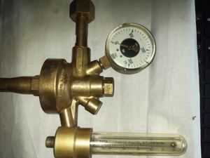 Flaschendruckminderer Argon Gasmanometer    mit Flowmeter, Marke Kayser Bild 2