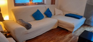 Ledersofa mit Doppelbettfunktion Bild 2