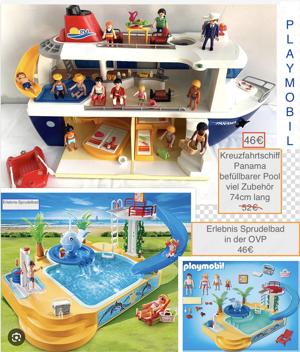 Playmobil Schiff Wasserspielplatz Pool Bild 7