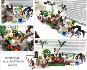 Playmobil Segelschiff Piraten Insel Schiff Bild 7