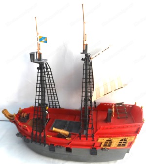 Playmobil Segelschiff Piraten Insel Schiff Bild 4