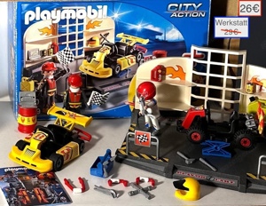 Playmobil Gokart Werkstatt Rettung Bild 2